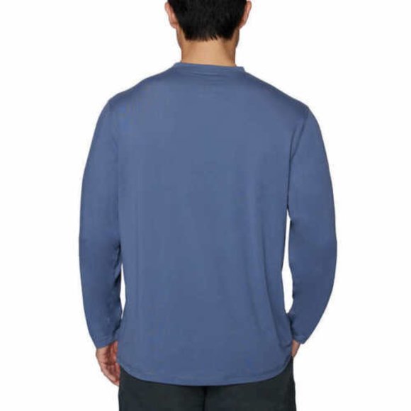 Hang Ten Men’s Long Sleeve Sun Tee in dark Blue - Picture 2 of 7